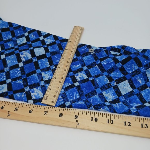 MICHAEL KORS BLUE/BLACK TOP LONG SLEEVE SIZE MEDIUM - Picture 4 of 10